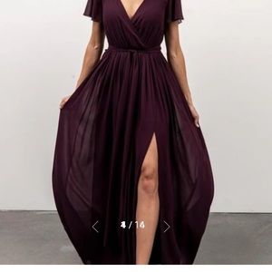 Baltic born Kristina Maxi Dress Eggplant